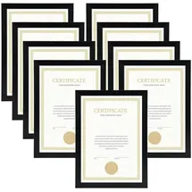 luxuskollektion Bilderrahmen klassisch schwarz 21x29,7 cm 9er Set