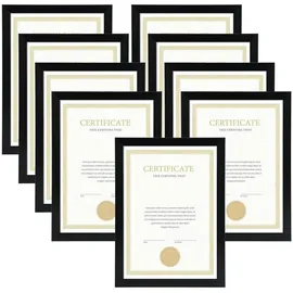 luxuskollektion Bilderrahmen klassisch schwarz 21x29,7 cm 9er Set