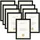 luxuskollektion Bilderrahmen klassisch schwarz 21x29,7 cm 9er Set