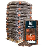 GALAMIO Pinienrinde Pinienmulch Rindenmulch Pinie Mulch Garten Dekor Pinus Pinea Natur Mittelmeer Kiefer Mix 8-25mm 60l x 39 Sack 2.340l / 1 Palette Paligo