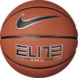 Nike Elite Tournament 8P Basketball Deflated aus Gummi und Kunstleder in der Farbe Amber/Black/metallic Silver, Größe 7, N.100.9915.855.07