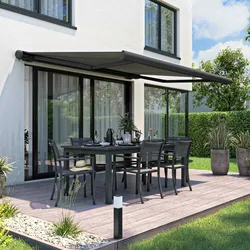 Oviala Business Kassettenmarkise integral 2.95x2.5m Aluminium grau