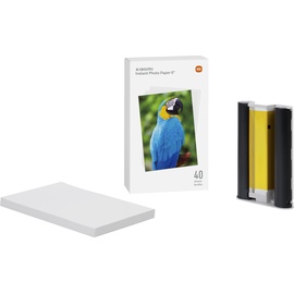 Xiaomi Instant Photo Paper (0 g/m2, 100 x 148 mm, 40 x), Fotopapier, Weiss