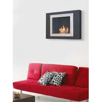 Bioethanol -Wandkamin   Bausatz kann in der Wand eingebaut werden