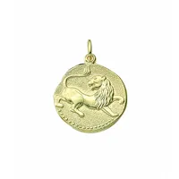 Kettenanhänger ADELIA ́S "Damen & Herren 333 Gold Sternzeichen Anhänger Löwe Ø 18,2 mm", gold, Schmuckanhänger, Damen, Damen, Löwe, Gelbgold 333 Gold, Gelbgold 333, Gold, Kettenanhänger, Goldschmuck für Damen & Herren