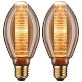 Paulmann Inner Glow Edition Ringmuster LED Birne E27 4W/818 gold, 2er-Pack (5073)