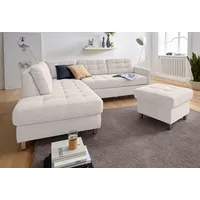 sit&more Ecksofa »Picasso L-Form«, wahlweise mit Bettfunktion und Bettkasten, beige