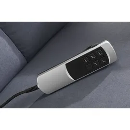 sit&more TV-Sessel SIT & MORE "Tycoon mit Kopfteilverstellung und 360 Drehfunktion", grau, B:74cm H:112cm T:82cm, 100% Polyester, Sessel, wahlweise manuell oder elektrischer Funktion, auch mit Akku (kabellos)