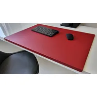 Profi Mats Schreibtischunterlage mit Kantenschutz SanftLux Kunst Leder 12 Farben rot 60 cm