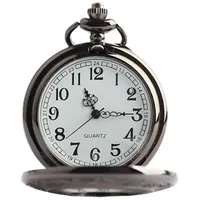 LIWEARE Vintage Taschenuhr, Retro Quarz Taschenuhr, Retro Taschenuhr Herren Mit Kette, Antik Kettenuhr Mit Arabischen Ziffern, Vintage Herren Taschenuhr Mit Kette, Klassische Herren-Taschenuhr