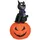 Europalms Halloween Aufblasbare Figur Katze mit Kürbis, 183cm
