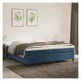 vidaXL Boxspringbettgestell 200 x 200 cm Dunkelblau