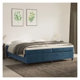 vidaXL Boxspringbettgestell 200 x 200 cm Dunkelblau