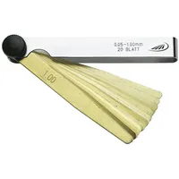 Helios Preisser Fühlerlehre Messing 20 Blatt 0,05-1,00 mm 100 mm