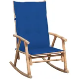 Maison Exclusive - Schaukelstuhl mit Kissen Bambus - Braun