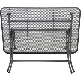 MWH Das Original Cafe Latte Klapptisch 110 x 70 x 72 cm eisengrau
