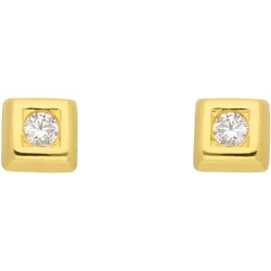 Paar Ohrhänger ADELIA ́S "Damen Goldschmuck", gold, Ohrringe, Damen, Damen, Gelbgold 333, mit Zirkonia Goldschmuck für Damen