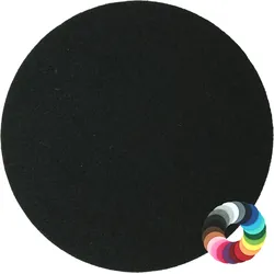 BIASTO - Premium Filz Untersetzer - rund 10cm - Farbe: schwarz (HF016). Design Glas-Untersetzer für Getränke, Tisch, Bar, Tasse, Vase