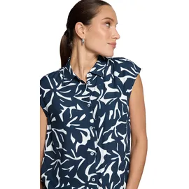 Zero Hemdbluse Tunnelzug Blau 38