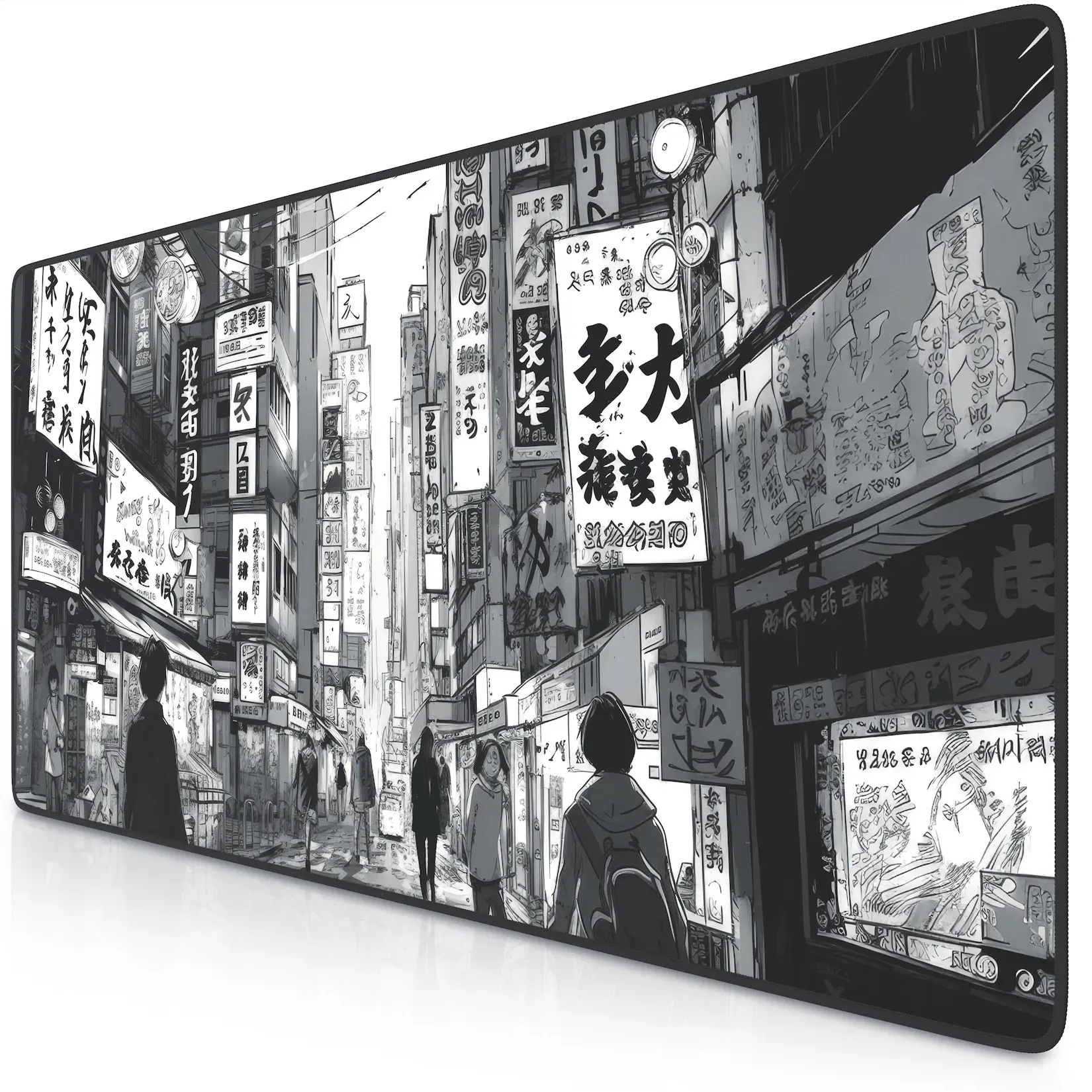 Titanwolf Gaming Mauspad XXL Speed Gaming Mousepad 900x400 mm, Deskpad, rutschfest & abwaschbare Rückseite, für Speed & Präzision, Manga