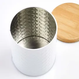 Zeller Scandi Keksdose rund weiß Ø 10,7 cm 1,37 l