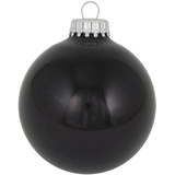 Krebs Glas Lauscha Weihnachtsbaumkugel »CBK70135, Weihnachtsdeko, Christbaumschmuck, Christbaumkugeln Glas«, (Set, 8 St.), schwarz