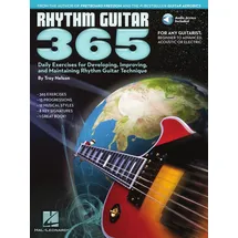 HAL LEONARD Rhythm Guitar 365 Daily Exercises for Developing Improving Gtr | Troy Nelson | Buch mit Online Audio für Gitarre | Rhythmus Training Akkorde Strumming ... and Maintaining Rhythm Guitar Technique