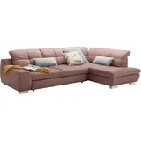 Set One by Musterring Ecksofa "SO 1200 inkl. Sitztiefen- & Rückenverstellung für hohen Sitzkomfort", lila (pastellviolett gba 8), B:292cm H:89cm T:212cm, 100% Polyester, SET ONE BY MUSTERRING, Sofas, Ecksofa, wahlweise mit Bettfunktion, L-Form