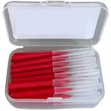 30 Stück Interdentalbürsten, Zahnreinigungsbürsten(1.0mm red)