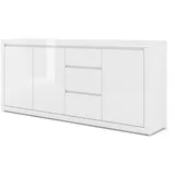 petits-meubles Sideboard 195 x 89 cm Weiß