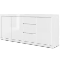 petits-meubles Sideboard 195 x 89 cm Weiß