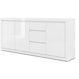 petits-meubles Sideboard 195 x 89 cm Weiß
