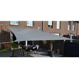 PEDDY SHIELD Floracord Vierecksonnensegel HDPE Grau 400 cm x 500 cm