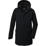 KILLTEC Herren Funktionsparka/Parka mit abzippbarer Kapuze KOW 80 MN PRK, schwarz, XXL,