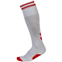 hummel Element Stutzenstrümpfe Weiß/Rot 43-45