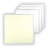 enovalite 4er Pack LED Panel 62x62cm Deckenleuchte 36W 3600lm 3000K Warmweiß Rasterleuchte mit Philips Driver