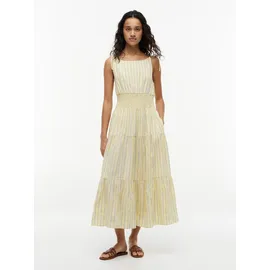 Tommy Hilfiger Trägerkleid Midi Gestreift Gelb/Grau/Weiß 36
