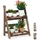 Relaxdays Blumentreppe 51,5 x 41 x 24 cm Dunkelbraun