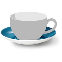 Dibbern Solid Color Kaffee-/Tee-Untertasse aus Porzellan, Farbe: Vintage Blue, Durchmesser: 14,5 cm, 2010900027