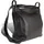 toscanto Schultertasche Leder Schwarz