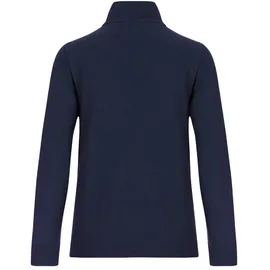 TRIGEMA Sweatjacke TRIGEMA "TRIGEMA Jacke mit funkelnden Strass-Steinen", Mädchen, Gr. L, blau (navy), 55% Polyester, 45% Baumwolle, Sweatjacken Sweatjacke