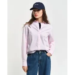 Gant für Damen. 4300348 Rosa Popeline-Hemd mit normaler Passform (36), Lässig, Baumwolle, Langarm