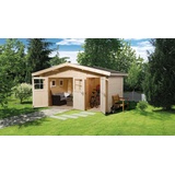 weka Gartenhaus 261 4,00 x 2,35 m natur