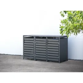 Westmann Mülltonnenverkleidung Kubus 200 x 116 x 80 cm anthrazit