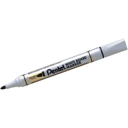Pentel Whiteboardmarker, 2mm Rundspitze schwarz
