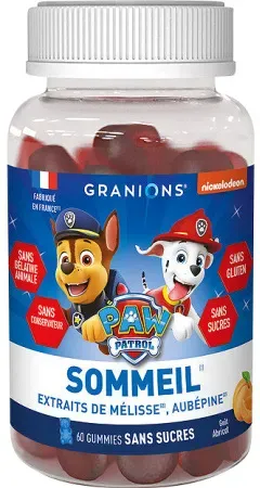 Granions Paw Patrol Schlaf Gummis Aprikosengeschmack 60 Stück