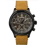 Timex Herren Analog Quarz Uhr mit Leder Armband TW4B12300