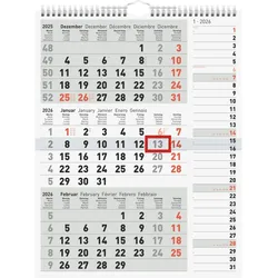 Rido 3-Monatskalender Kombi 30x39cm 2026