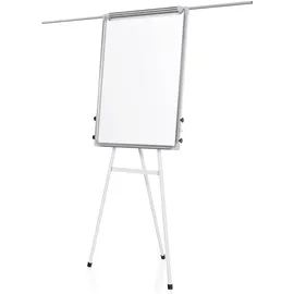 Jago® Flipchart - Höhenverstellbar, 90x60cm, mit Ständer, Stiftablage, 3 Marker, Papier, Zubehör, Tragbar, Modellwahl - Magnetisches Whiteboard, Präsentationstafel, Moderationstafel (Modell 5)