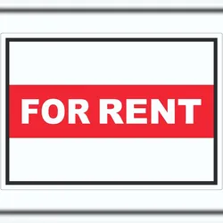 For Rent Aufkleber mit Text Werbeaufkleber A6 (105x148mm)